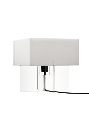 Cross-Plex T-300 - Lampă de masă cu abajur alb rectangular